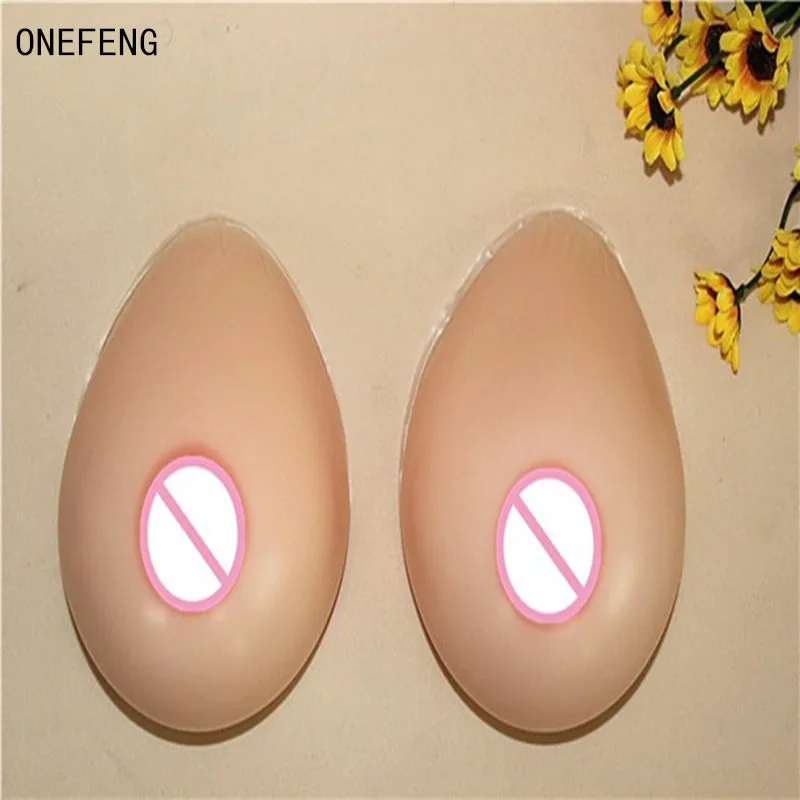 

Factory direct sales ONEFENG aitificial boobs silicone breast forms 1200g/pair strapless