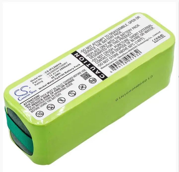 Аккумулятор Cameron Sino 2800mAh для AGAIT e-clean EC01 для AIRCRAFTVACUUMS Pilot Lux Zen для INFINUVO CleanMate 365 QQ1 QQ2 QQ-2L Аккумулятор Cameron Sino 2800mAh для AGAIT e-clean EC01 для AIRCRAFTVACUUMS Pilot Lux Zen для INFINUVO CleanMate 365 QQ1 QQ2 QQ-2L