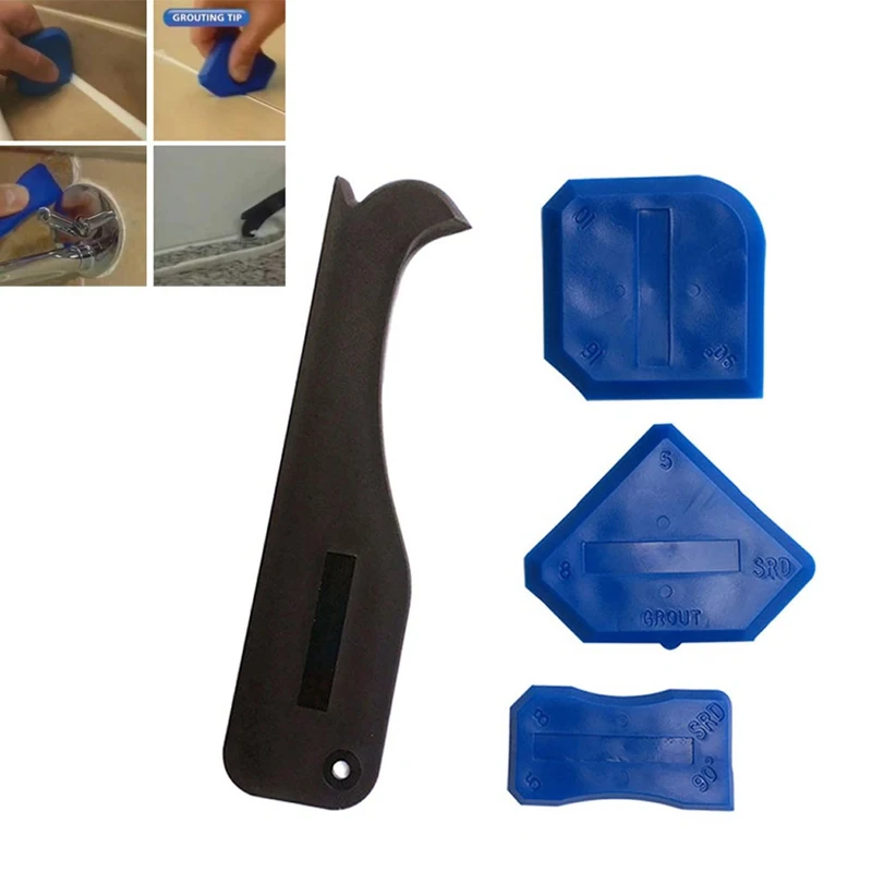 Pro Caulk Rubber Scraper Negative Angle Scraper Glass Glue Shovel