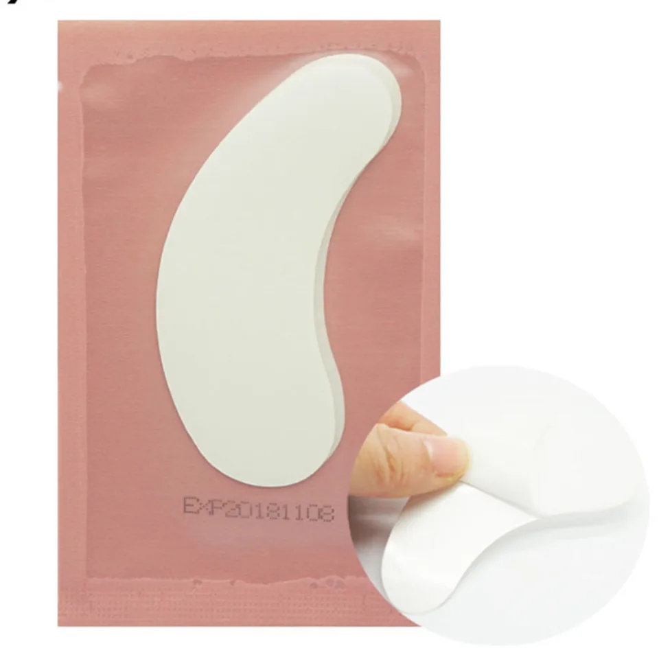 50pairslot New Paper Patches Eyelash Under Eye Pads Eyelashes Extension Paper Patches Eye Tips Sticker Wraps Makeup Tools (6)