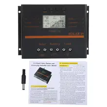 12V 24V Auto 80A PWM Solar Charge Controller Solar Panel Charge Regulator LCD Display Solar80 Solar Controller cm6024z 60a 12v 24v auto lcd display panel battery solar charge controller home system indoor use