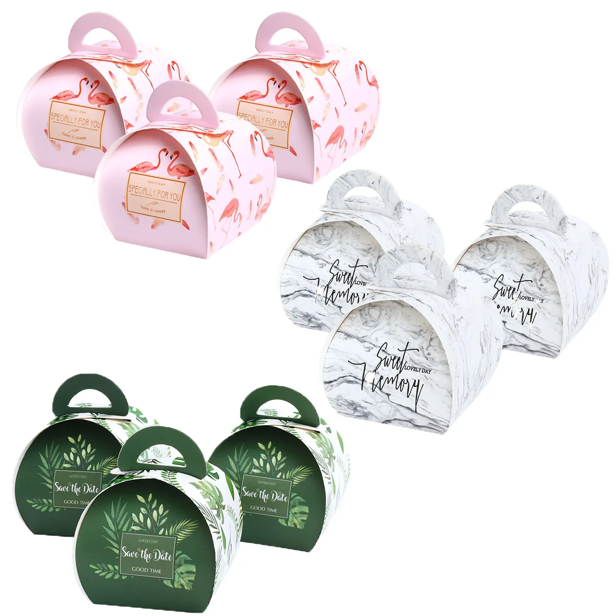 

Wedding Favors and Paper Gift Boxes with Handles Candy Gift Bag Package Bags Cake Box Birthday Party Decoration Supplies