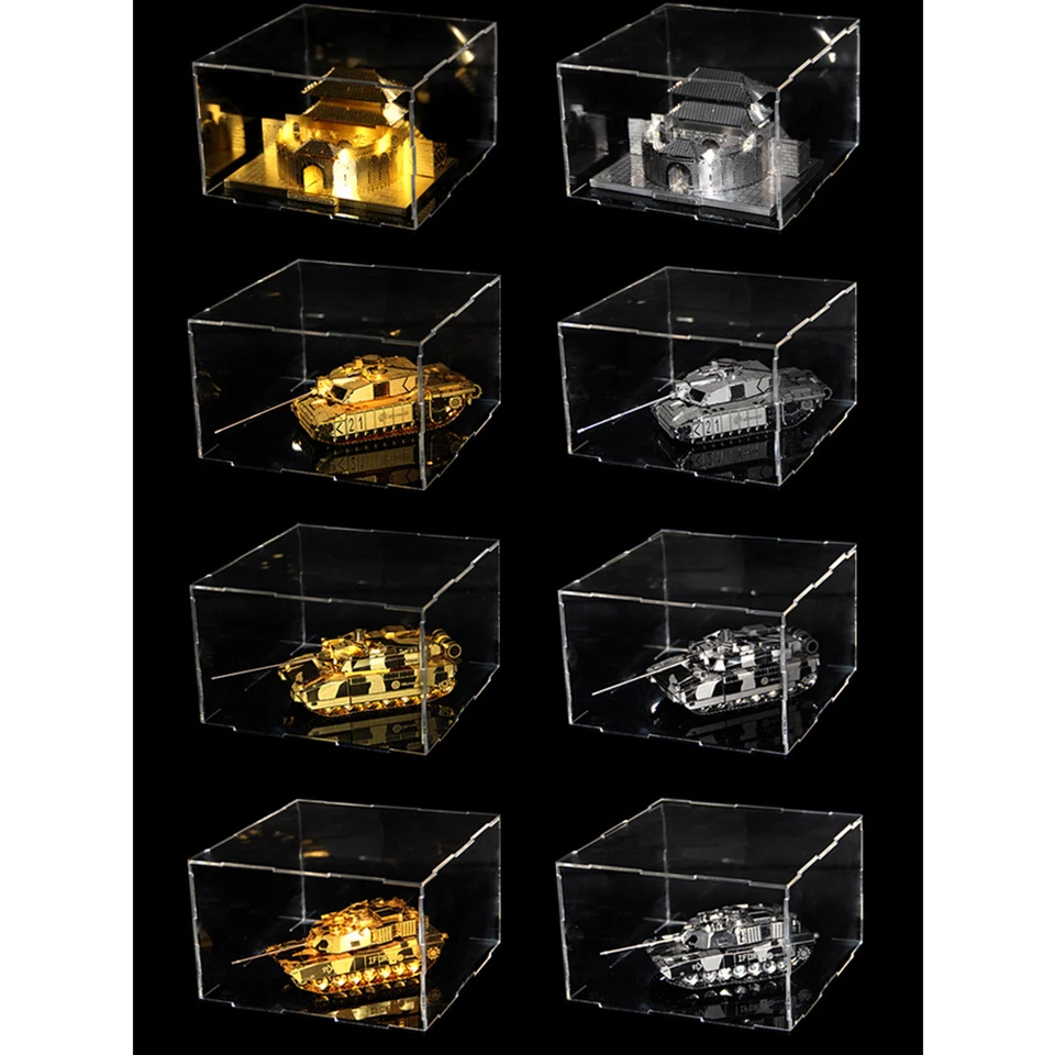 Mini Legierung Fahrzeug Modell Vitrine Box Perspex klar Showcase 5,5 cm