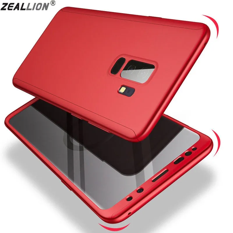 

ZEALLION For Samsung Galaxy J1 J2 J7 Max S9 Plus A8 Plus 2018 C9 Pro Hybrid 360 Degree Full Protective Hard PC Case Cover