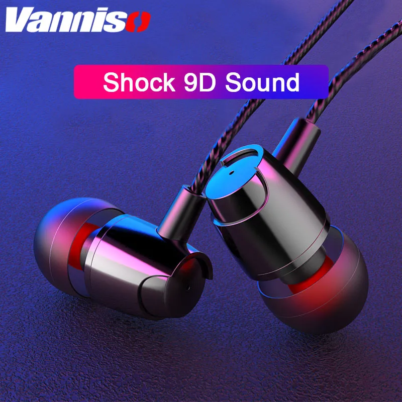 

Vanniso 3.5mm Stereo in-Ear Earphones with Microphone Earbuds Music headset For computer Samsung huawei iphone Xiaomi headphones