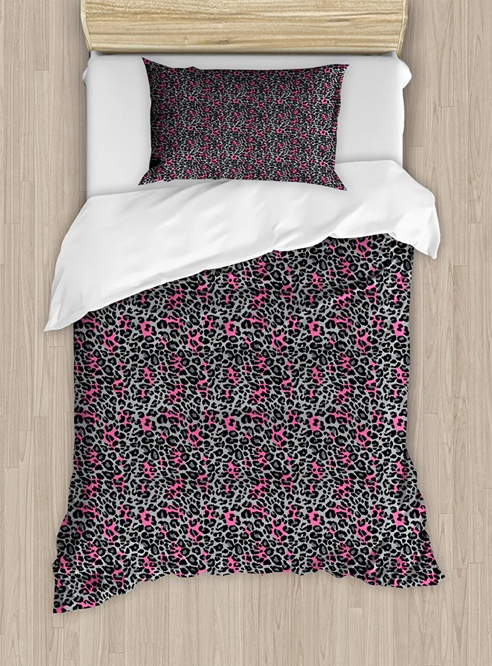 Leopard Print Duvet Cover Set African Safari Animal Pattern