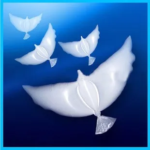 50 шт. 104*54 см биоразлагаемые Свадебные украшения белый надувной голубь orbs мир птичка воздушный шар голубей брак гелий шар