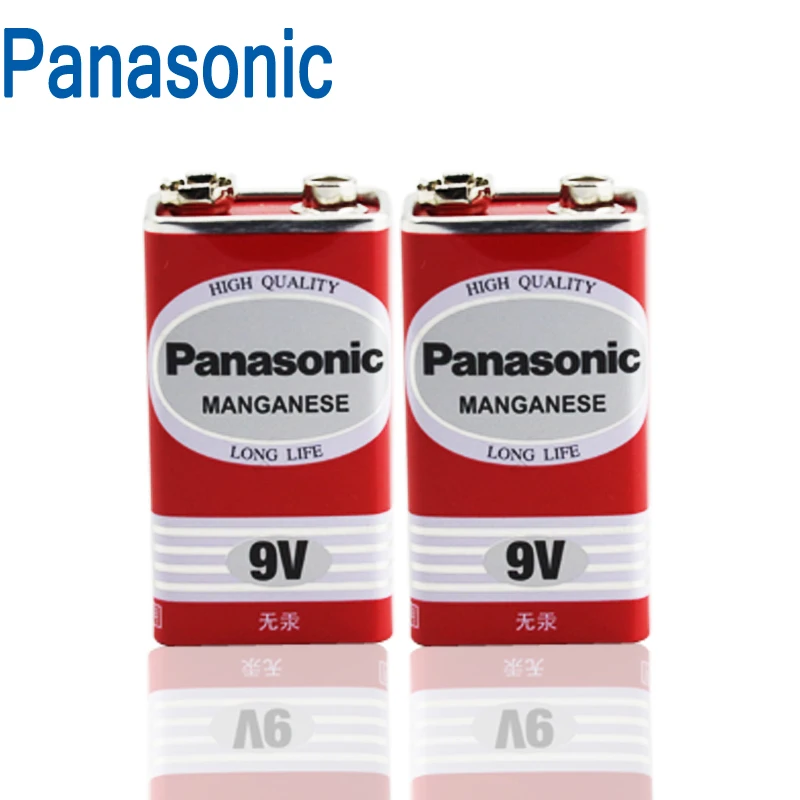 

4Pcs//Lot 100% Original Panasonic Greencell PP3 6F22 6LR61 MN1604 9V Block Heavy Duty Cell Battery