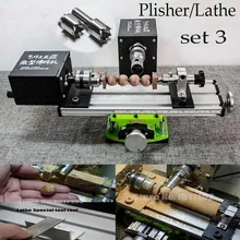 DIY Wood Table Lathe Mini Lathe Machine Beads Polisher for Cutting and Rounding metal,didactical DIY drilling Polishing ship DHL