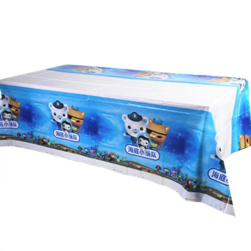 

1PCS Octonauts Theme Tablecloth Decorate Birthday Events Party Boys Kids Favors Table Cover Baby Shower Plastic Disposable Maps