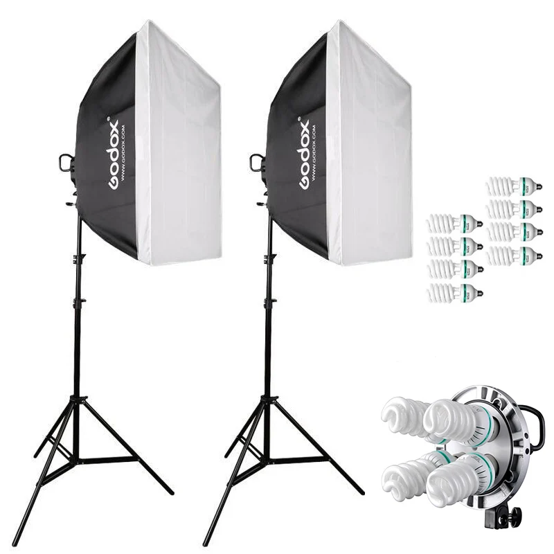 

1200W high-quality metal photography lamp E27 * 4 Bowens interfaces bulb 150W * 8 * 60 * 60 softbox lighthouse 2