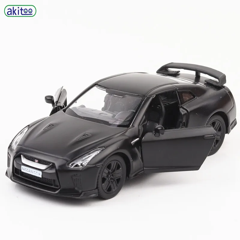 Akitoo Nissan GTR модель автомобиля из сплава моделирование игрушки украшения тянуть