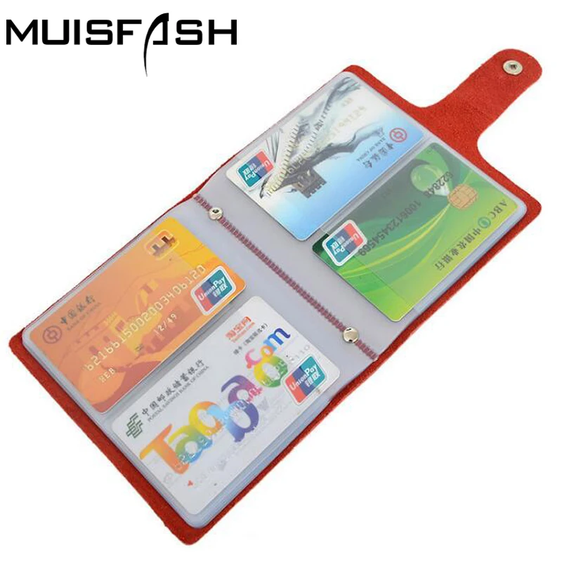 High Quality Genuine Leather Business Credit Card Holder Real Leather