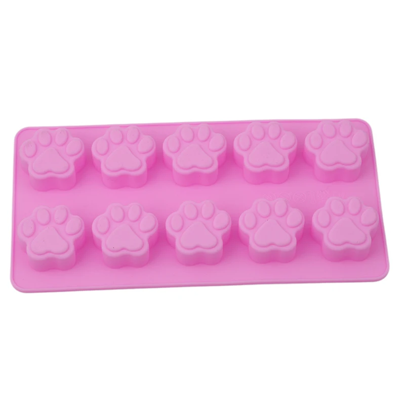 

Silicone Mold Lovely Dog Paw Form Soap Cookies Chocolate Stencil Silicone Form Cake Decorating Tools Kitchen Pastry Tools