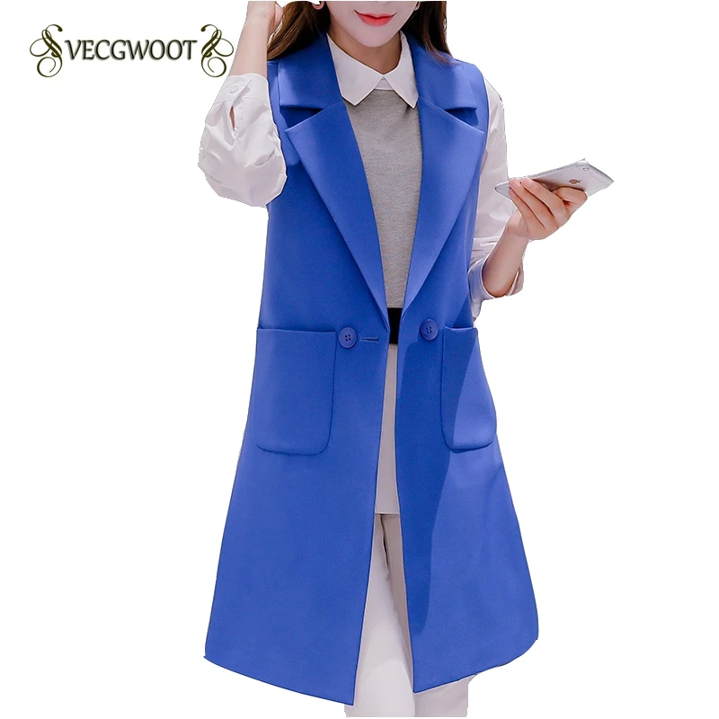 

Plus Size Summer Brief White Female Vest Long Slim Female Waistcoats Spring Cardigan Sleeveless Coat Large Size Women's Vests