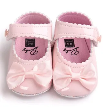 

Bowknot Leater Shoes Baby Girl Sneaker Anti-slip Soft Sole Toddler Summer Shoes Kids Bow Sandal 2019 A1