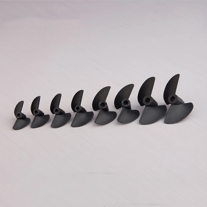 

10PCS/Lot 3.18mm/4.76mm 2 Blades Propeller Plastic Semi-impregnated Propeller Dia.27/30/32/35/38/40/45/47mm for RC Methanol Boat