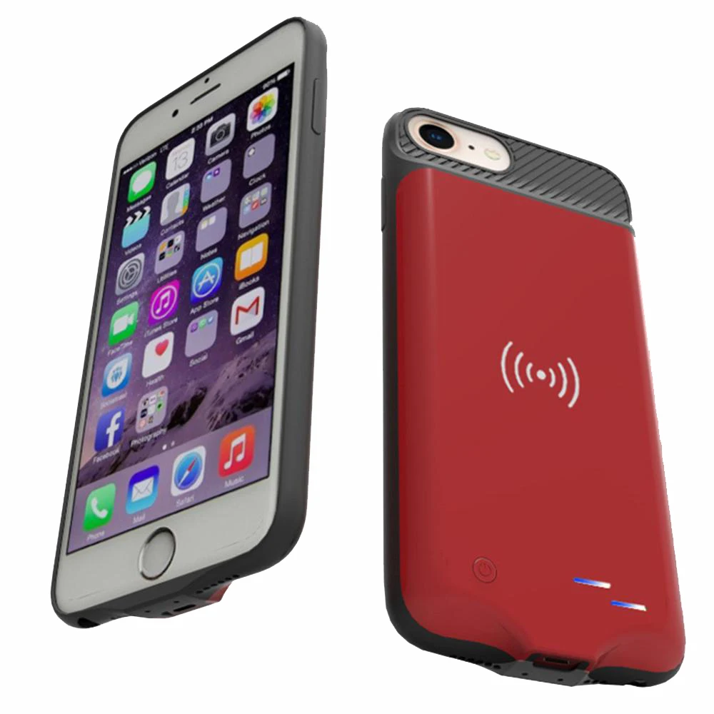 For Iphone 6 Battery Case 3800 Mah Charger Case Smart Wireless Charging Phone Cover Power Bank For iphone 6 6s 7 8 Battery Case