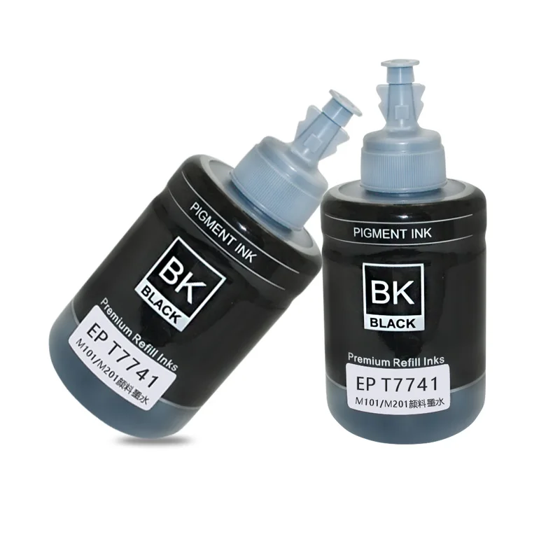 ml para Epson M205 para Cartuchos de Tinta Garrafas Reenchimento Tinta Pigmento T7741 7741 140 Workforce M100 M101 M105 M200 M201dw Epson 2 4 High Quality Computador e Escritório