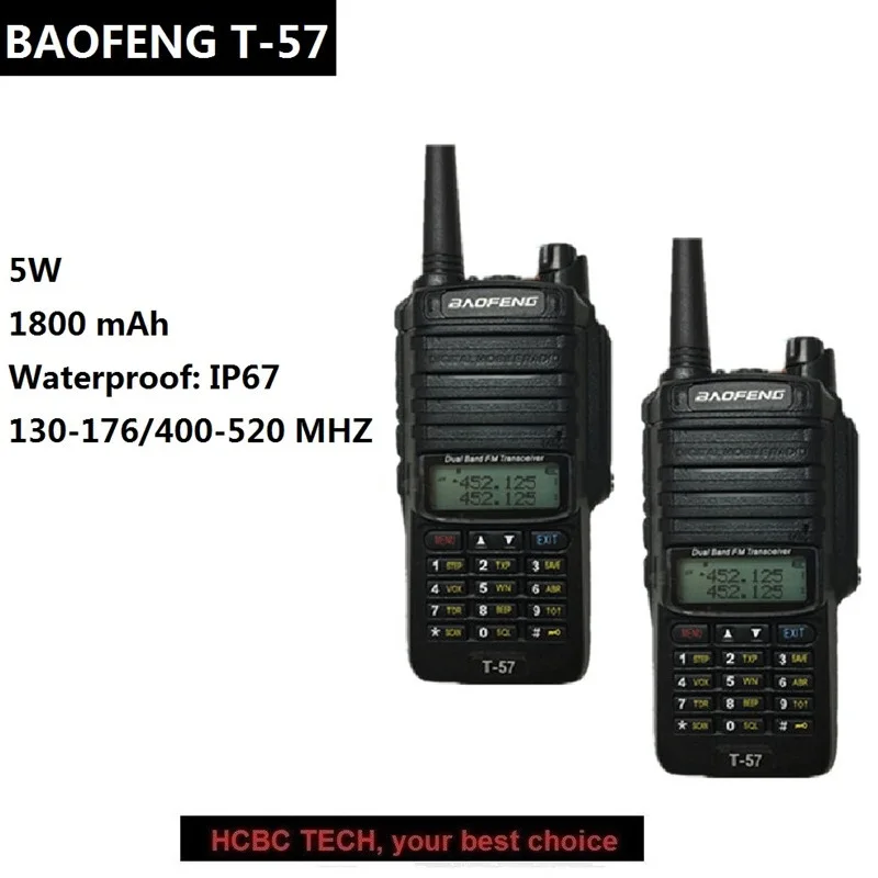 Рация PTT BAOFENG 2 шт. профессиональная водонепроницаемая 10 км IP67 CB мобильная UHF VHF Ham
