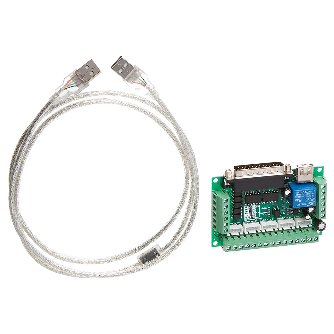 

Mach3 CNC Stepper Motor Driver Adapter Breakout Board with USB Cable