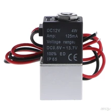 Нормально закрытый электромагнитный клапан 2V025-06 12V DC 1/" провод высокого качества для воды воздуха газа Прямая поставка Dls HOmeful qiang