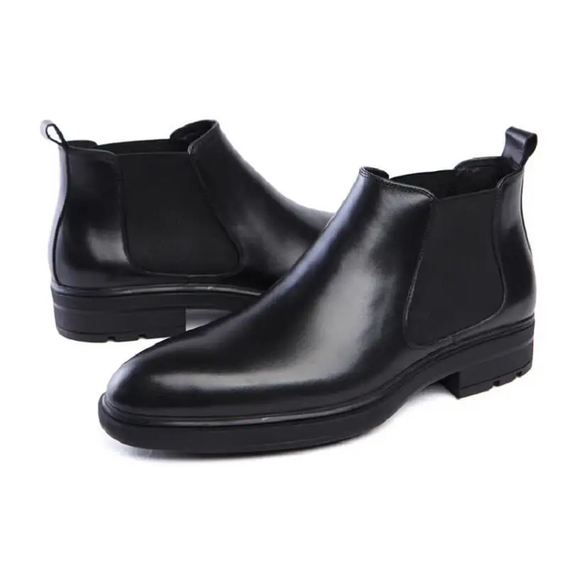En Masculino Botas Negro Northmarch Famosa Deslizamiento Lujo Calidad Invierno Tobillo Tinto Genuino Hombres Los De vino Tenis Zapatos Negocios Cuero qIfw7