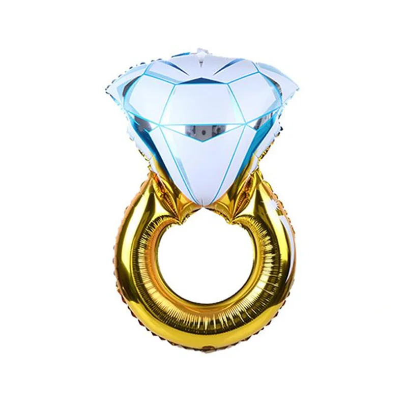 

1PC 54x84cm Diamond Shape Balloon Engagement Bride Ring Aluminium Foil Balloon Marriage Wedding Valentine Party DIY Decorations