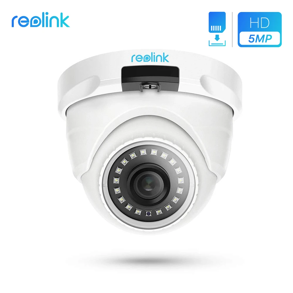 Reolink, RLC-420-5MP, PoE, IP камера, купольная, для безопасности, уличная, видео камера наблюдения, CCTV, ночное видение, со слотом для SD карты, 2560x1920