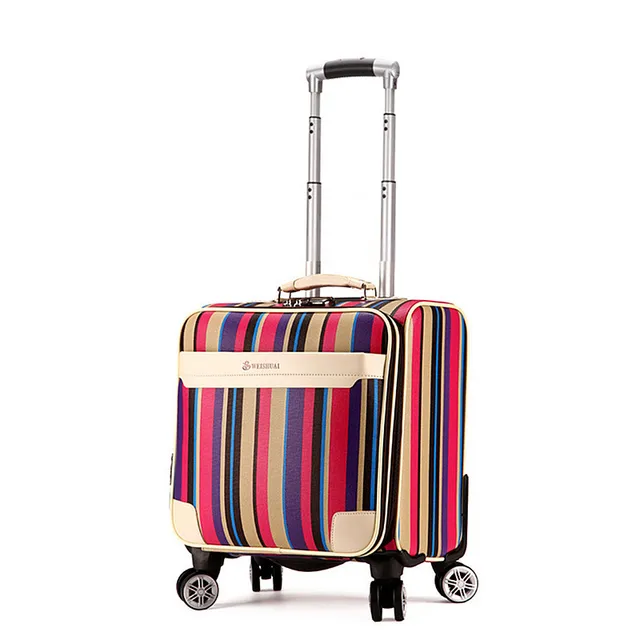 16 inch Travel Suitcase Case for Women Trolley Travel Bags Spinner
