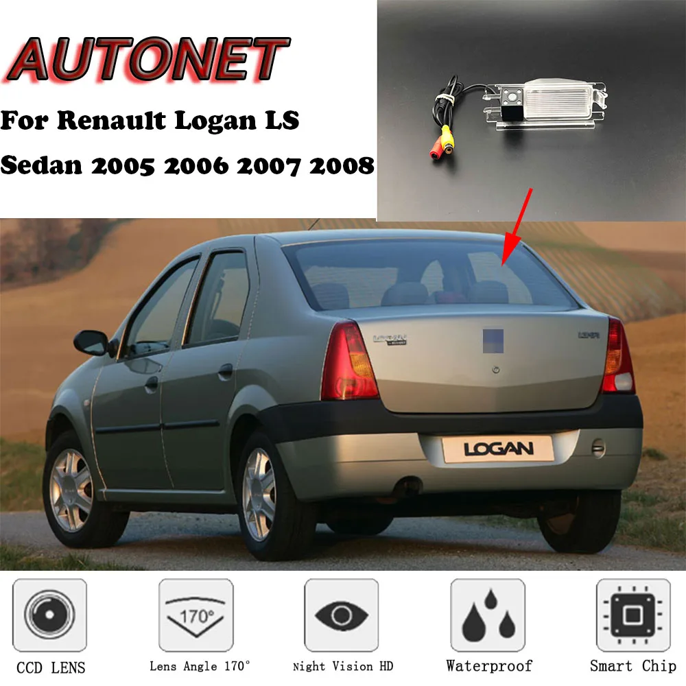 AUTONET резервная камера заднего вида для Renault Logan LS Sedan 2005 2006 2007 2008 2009/парковочная камера или кронштейн