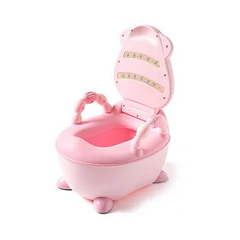 

Baby Potty Toilet Bow Kids Bedpan Portable Urinal Comfortable Backrest Cartoonl Training Pan Toilet seat Children's Pot New
