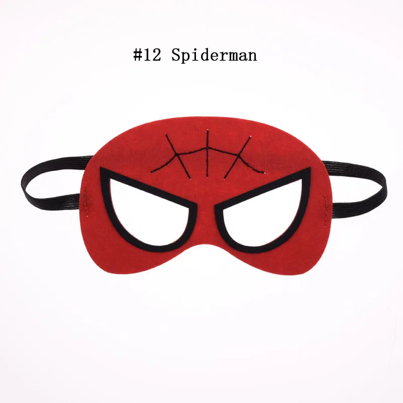 Человек-паук Маска для девочек Бэтмен супергерой косплей Супермен, Мстители Тор Рождество Дети для вечеринок и маскарадов Костюмные маски - Цвет: 12