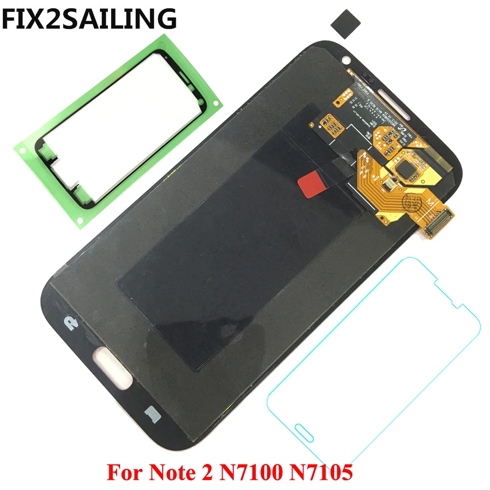 

For Samsung Galaxy Note 2 N7100 N7105 Super AMOLED LCD Display 100% Tested Working Touch Screen Assembly