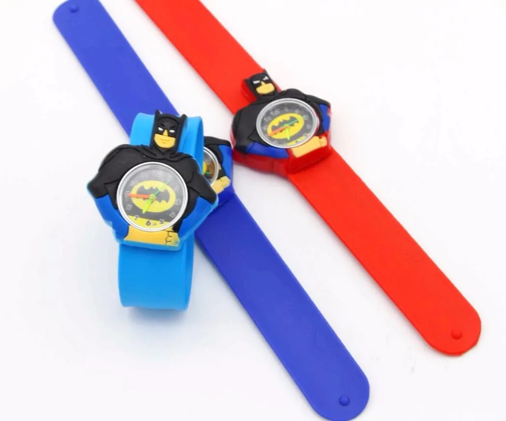 Горячая Распродажа, Детские часы с 3D рисунком, Детские высококачественные наручные часы с Бэтменом, 1 шт