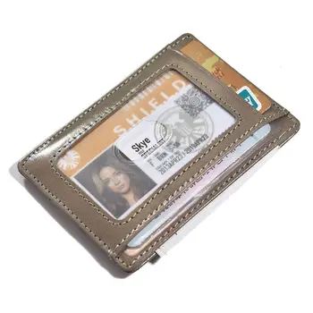 

Genuine Leather Slim Pocket Wallet ID Credit Card Holder Case RFID Blocking Purse Organizer