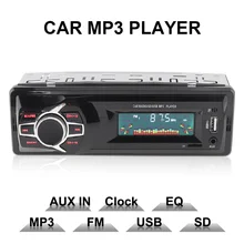 12 V Display LCD Auto Lettore Radio MP3 Veicolo Audio Stereo In-Dash Aux del Ricevitore di Ingresso di TF di Sostegno/ FM/USB/SD con Telecomando