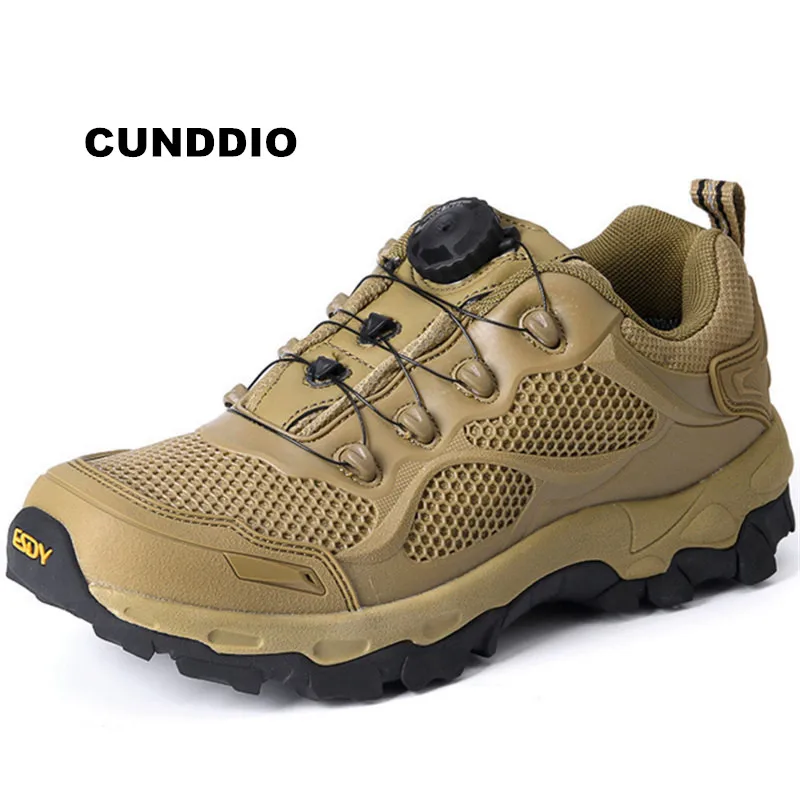 

Men Sneakers fashion outdoor Quick reaction casual shoes Leather mesh breathable BOA lacing system Boots warrior combat EU 39-45