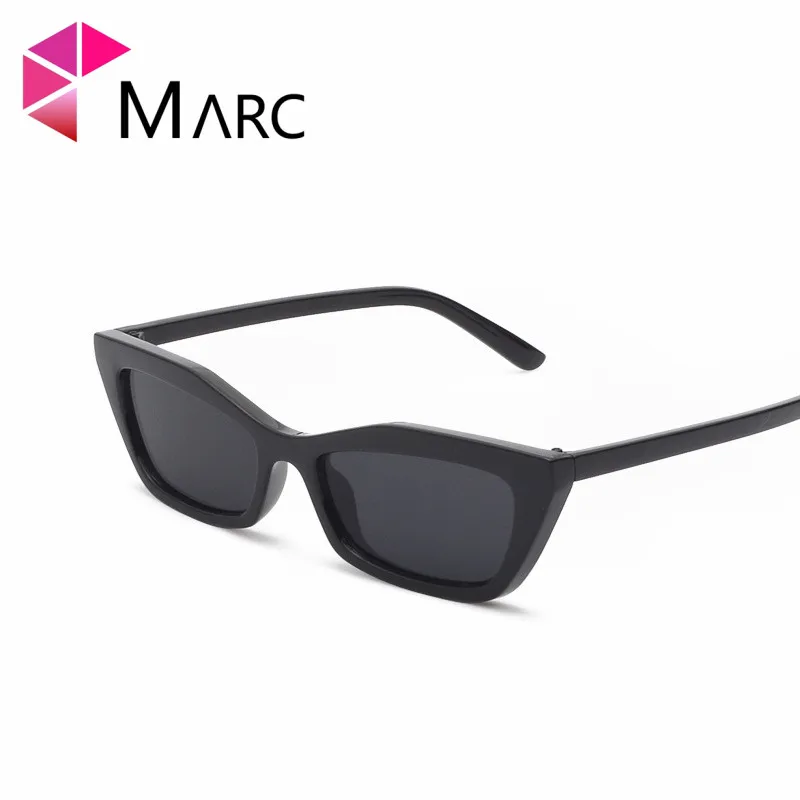 

MARC 100%UV400 WOMEN MEN 2018NEW Brand Small Eyewear Rectangle Cat eye Design Red Trendy Sunglasses Gafas Oculos Plastic Resin