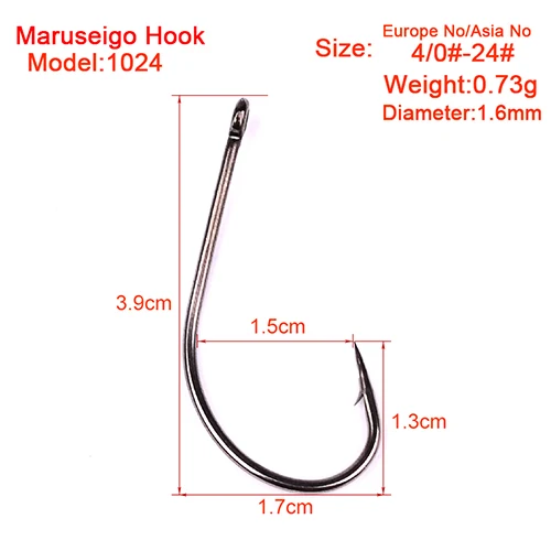 100 шт./лот рыболовный крючок Comdaba Maruseigo рыболовные крючки 1024 серии 1/0#-7/0# черная пресноводная рыболовная наживка Крючки на окуня - Цвет: Maruseigo Hook 4 0