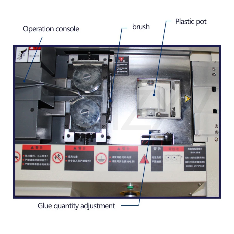 Automatic A4 glue binding machine 320mm 50S glue book binder