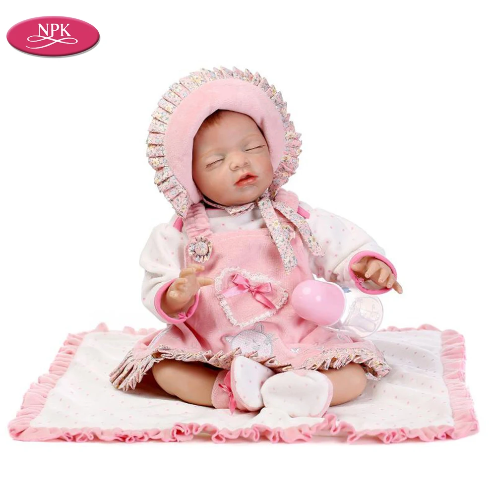 

Npk 55Cm De Silicone Reborn Baby Doll Toys Adora Newborn Sleeping Girl Boneca Babies Princess Dolls Kid Boy Girls Birthday Gift