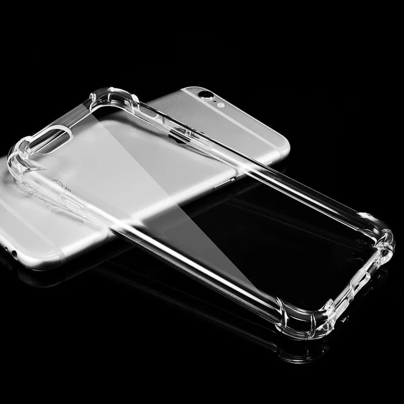 

Silicone Case For iphone 5 5S 6 6S Plus 7 8 Plus funda hoesje shockproof clear tpu cover For iphone X XR XS Max etui coque tok