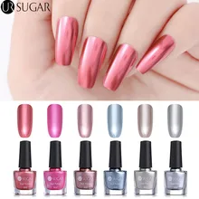 Ur Sugar 6 мл металлический зеркальный лак для ногтей Металл с эффектом зеркала фиолетовый розовый золотой серебряный лак Базовый лак для ногтей