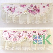 1 шт. пастырской Кружево Настенный кондиционер крышка висит Кружево пыли крышка все включено "Обложка для бытовых домашний Декор