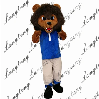 

Hot Sale Sport Lion Mascot Costume Adult Size Halloween Outfit Fancy Dress Suit Free Shipping 2019New
