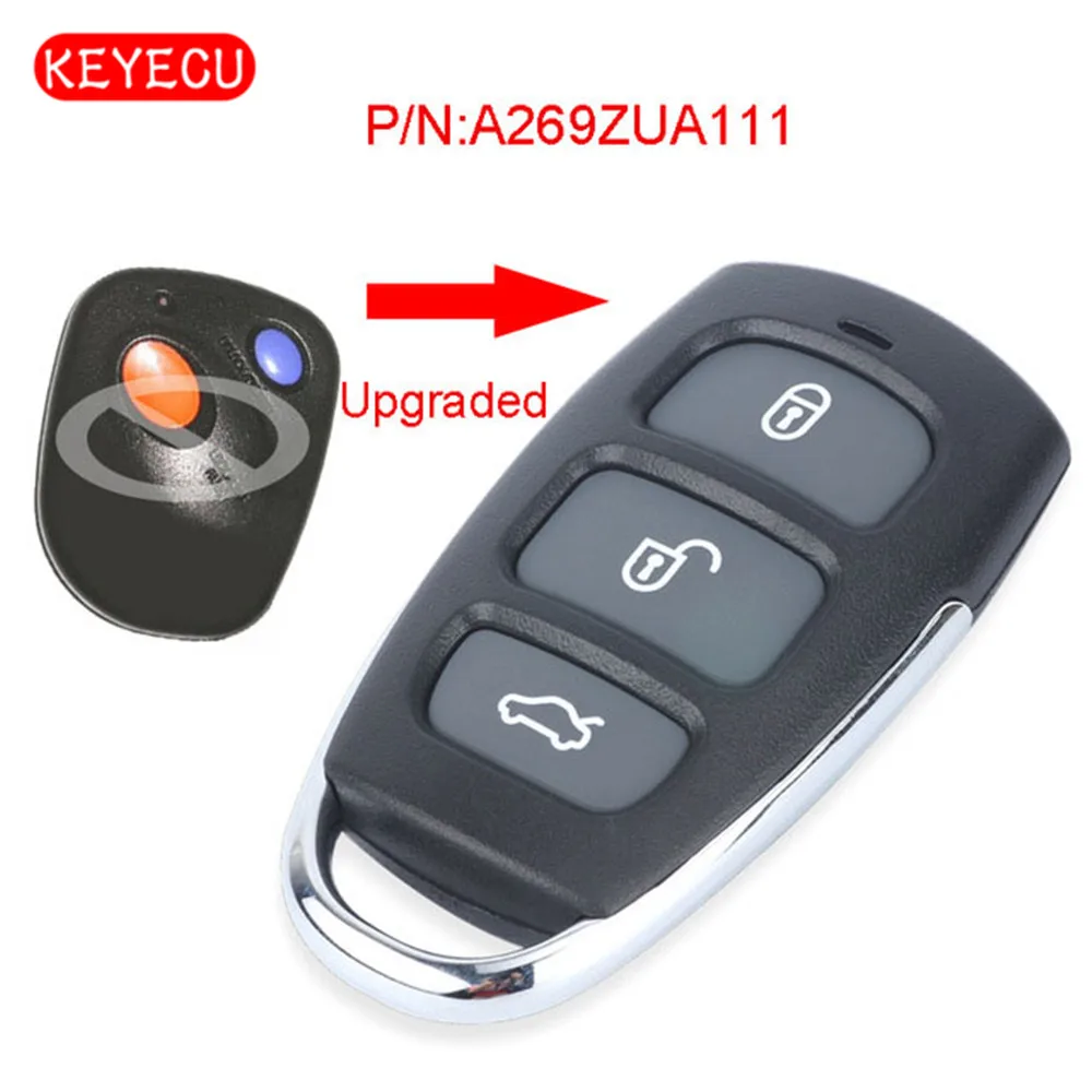 Keyecu Upgraded Remote Car Key Fob 2 Button for Subaru