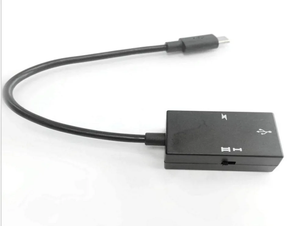 

Tablet line external power supply mobile phone charging OTG data line two in one U disk mouse keyboard YA10