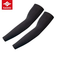 Santic рука рукав зима термальность флис Велоспорт митенки для мужчин Спорт Волейбол Баскетбол Бег рукава