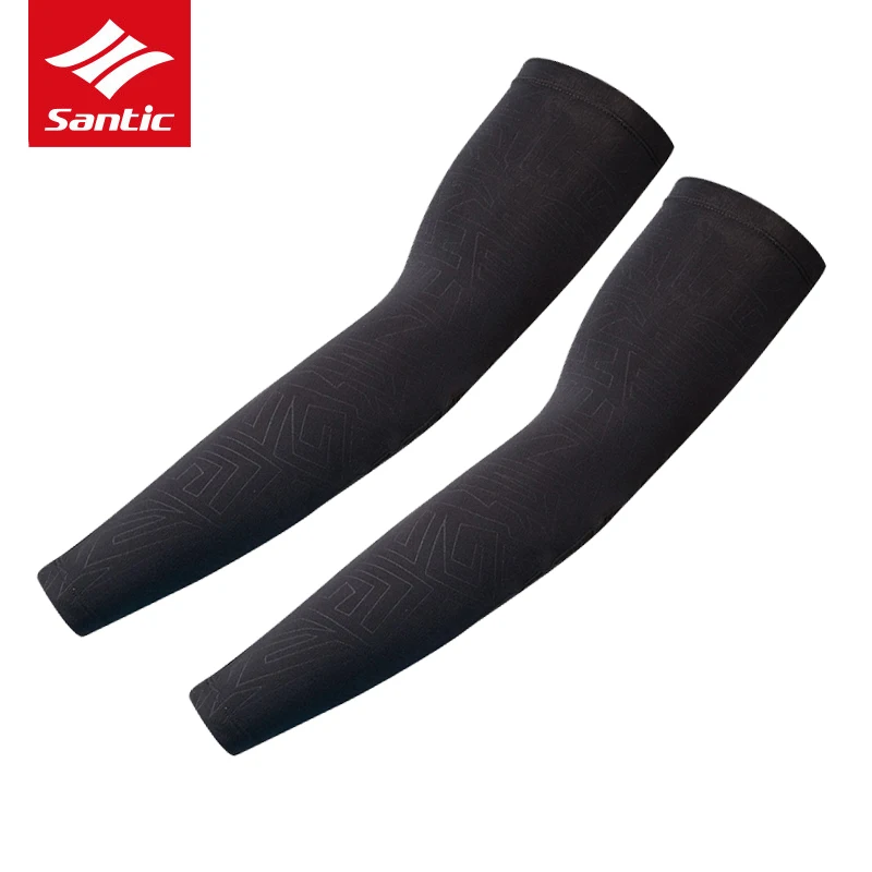 Зимние теплые флисовые гетры Santic Arm Sleeve для велоспорта мужчин спорта волейбола